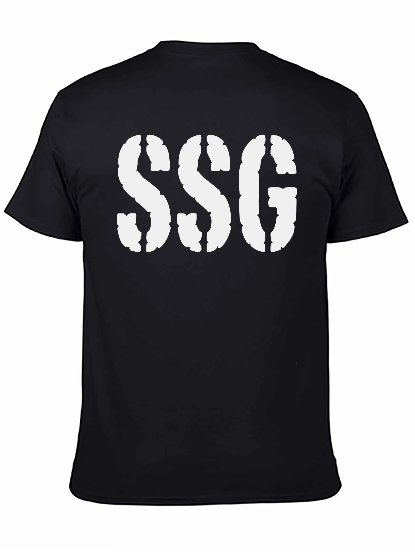 SSG Stencil Graphic Tee - Bold Black Casual Comfort