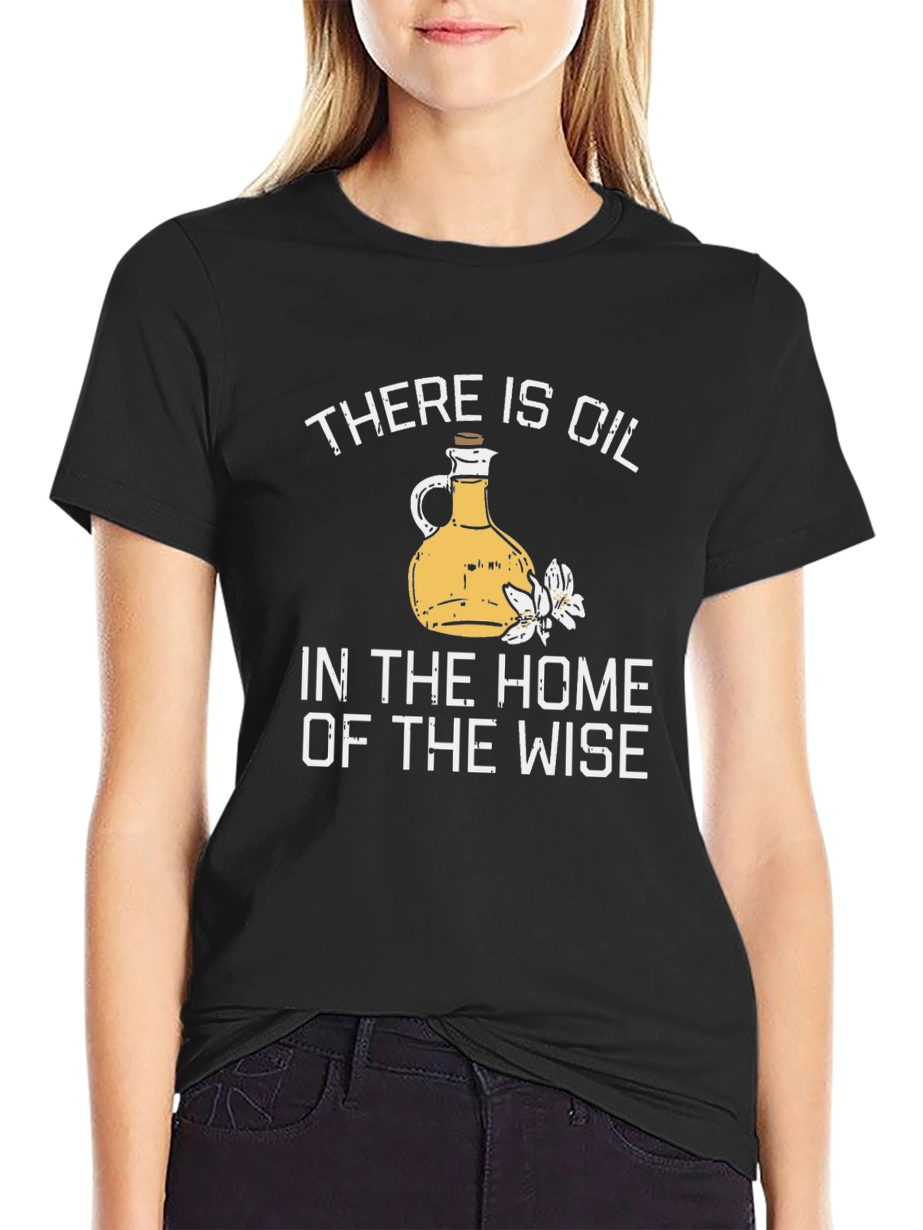 Wise Home Oil Bottle Graphic T-Shirt
