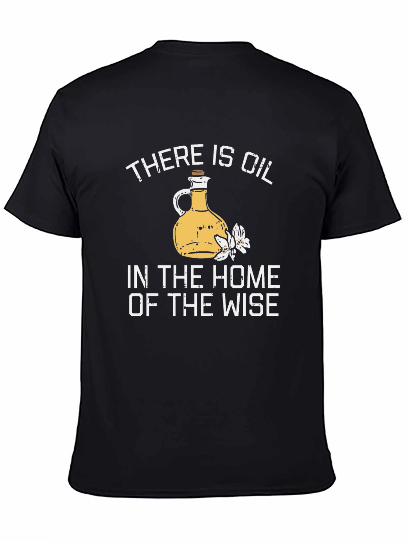 Wise Home Oil Bottle Graphic T-Shirt