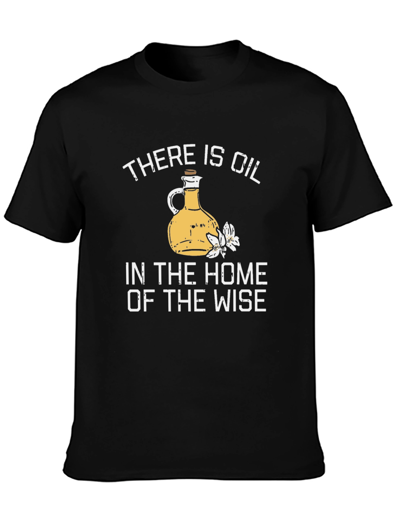 Wise Home Oil Bottle Graphic T-Shirt
