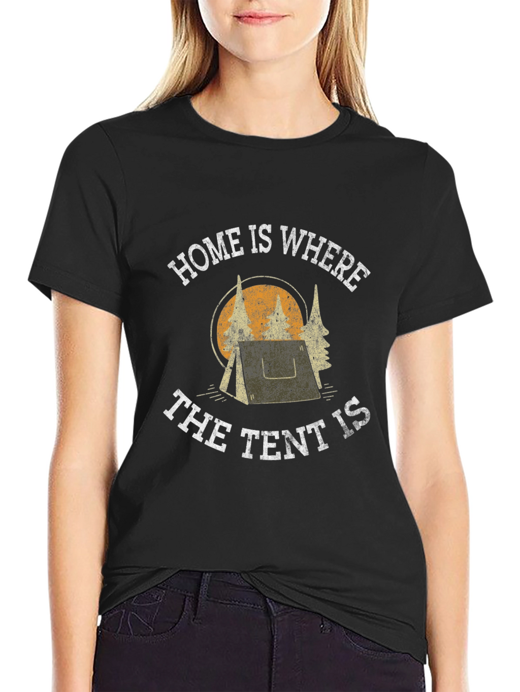 Home Is Where The Tent Is Camping T-Shirt