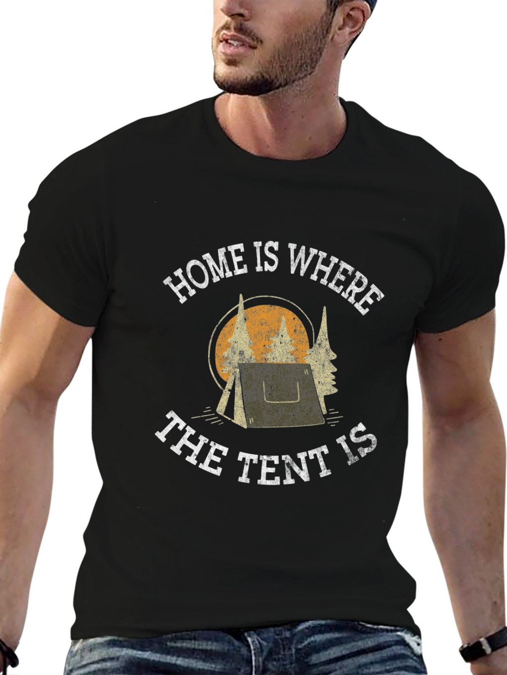 Home Is Where The Tent Is Camping T-Shirt