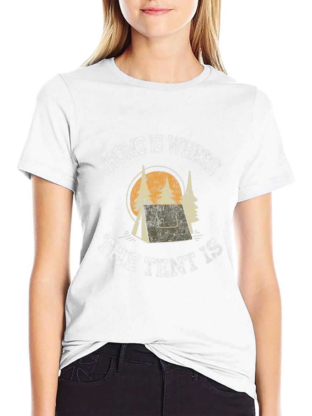 Home Is Where The Tent Is Camping T-Shirt