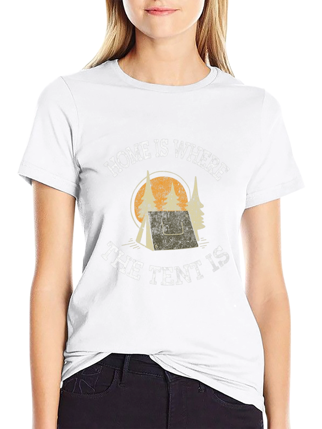 Home Is Where The Tent Is Camping T-Shirt