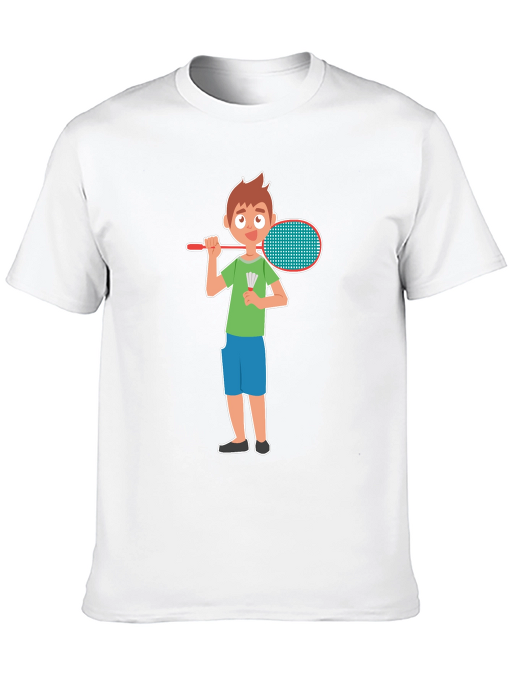 Badminton Boy Black T-Shirt