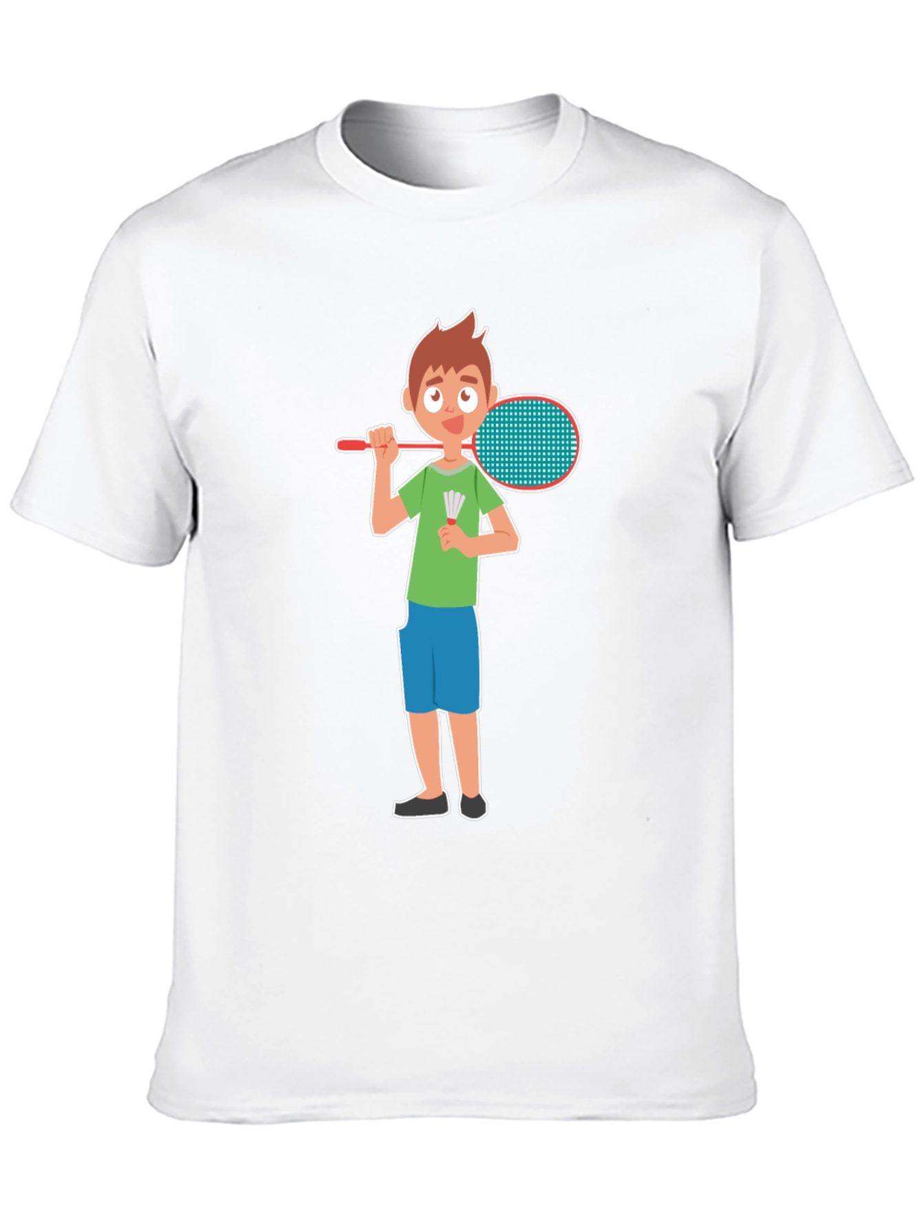 Badminton Boy Black T-Shirt