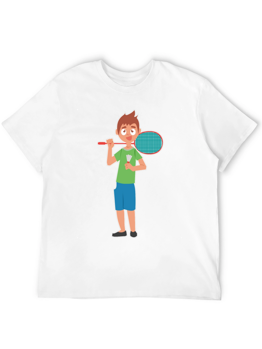 Badminton Boy Black T-Shirt