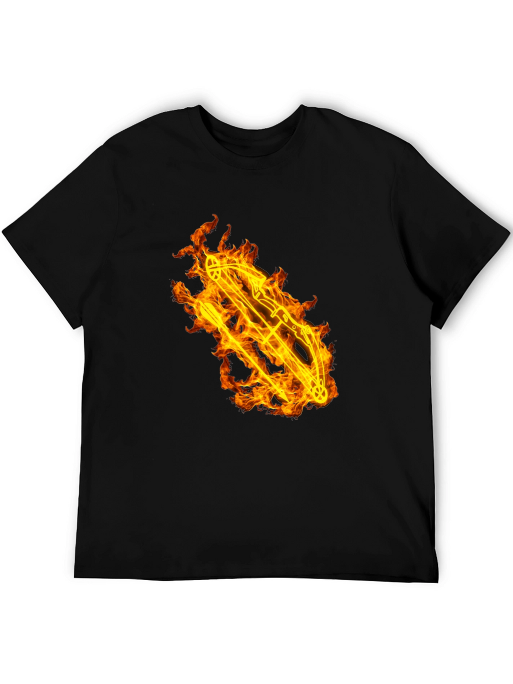 Flaming Bow T-Shirt - Bold Graphic Tee