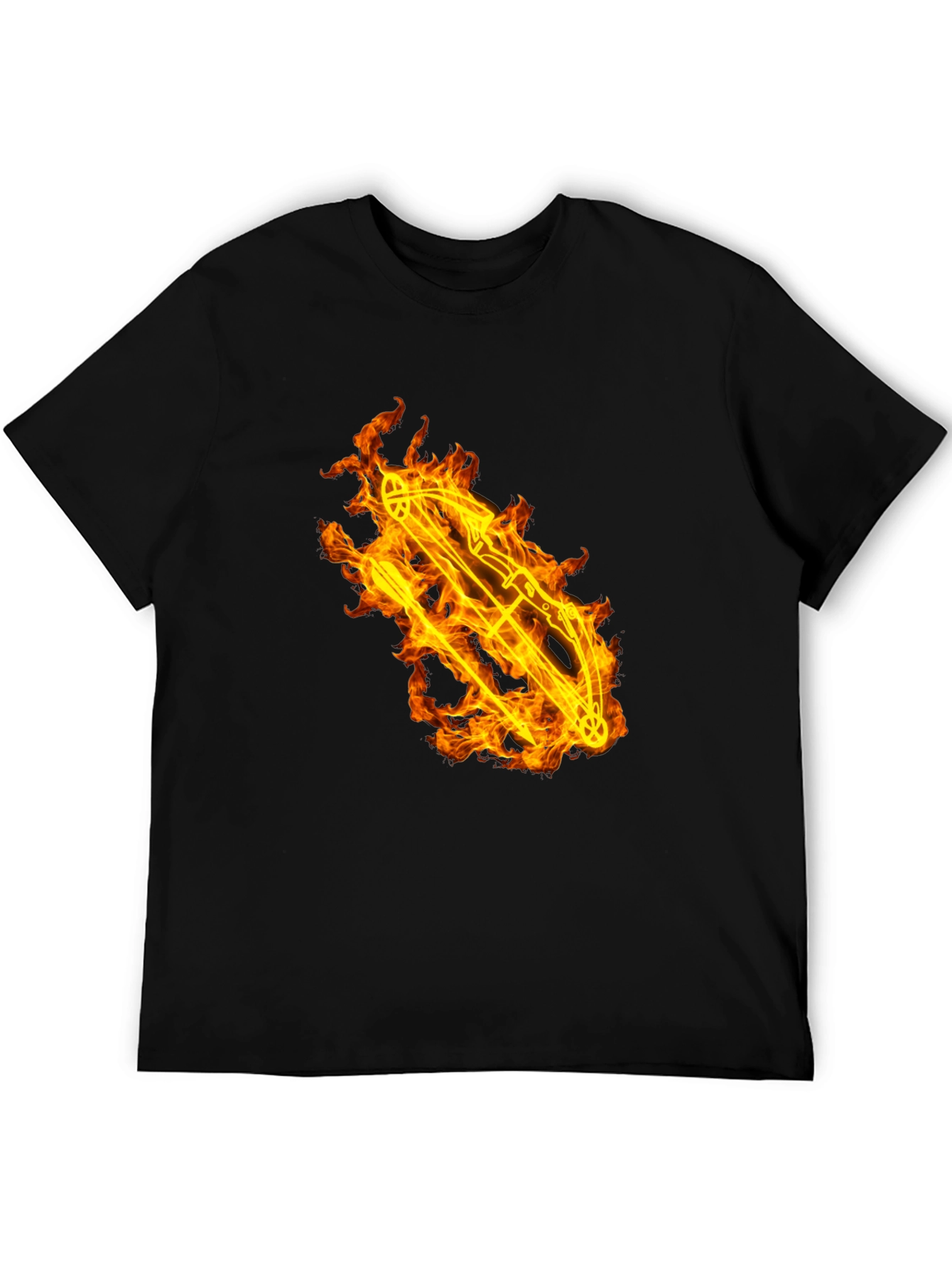 Flaming Bow T-Shirt - Bold Graphic Tee