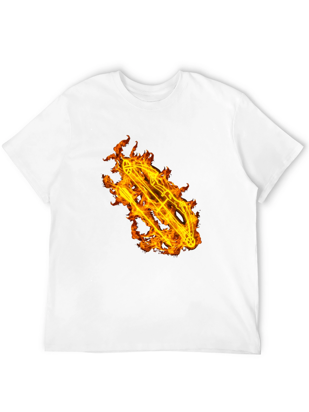 Flaming Bow T-Shirt - Bold Graphic Tee