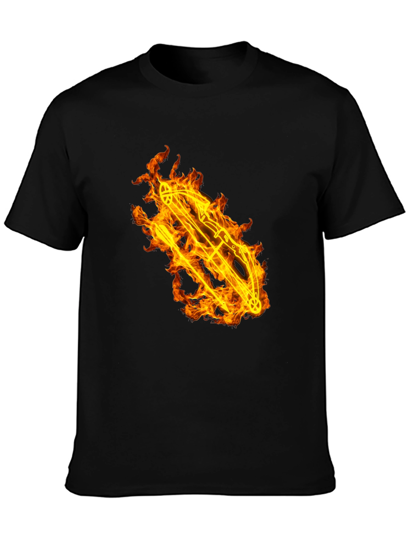 Flaming Bow T-Shirt - Bold Graphic Tee