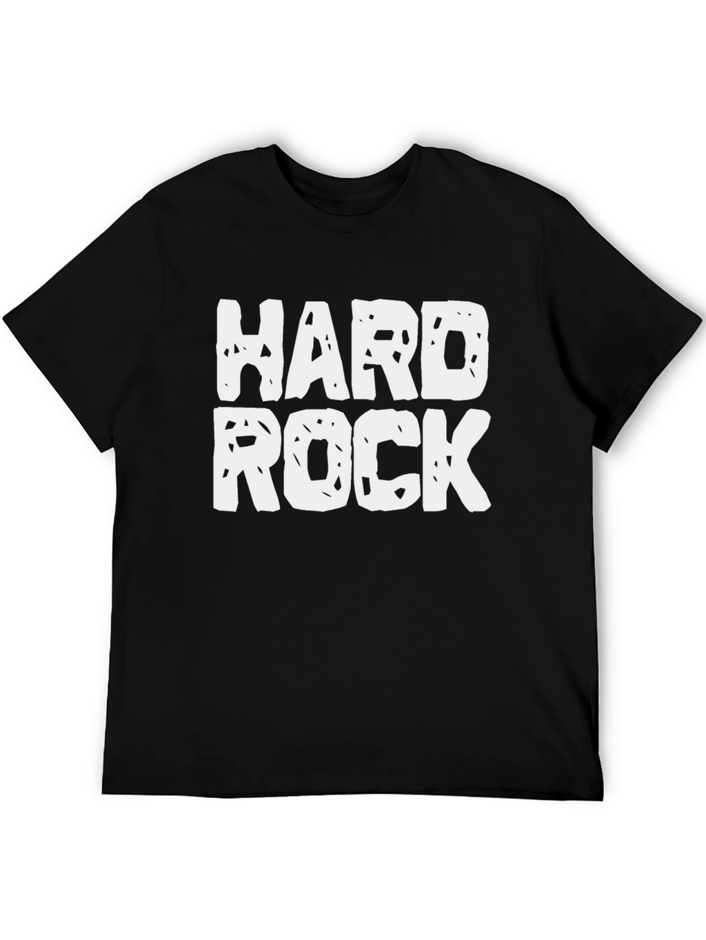 Hard Rock Graphic Tee - Black Cotton Casual T-Shirt