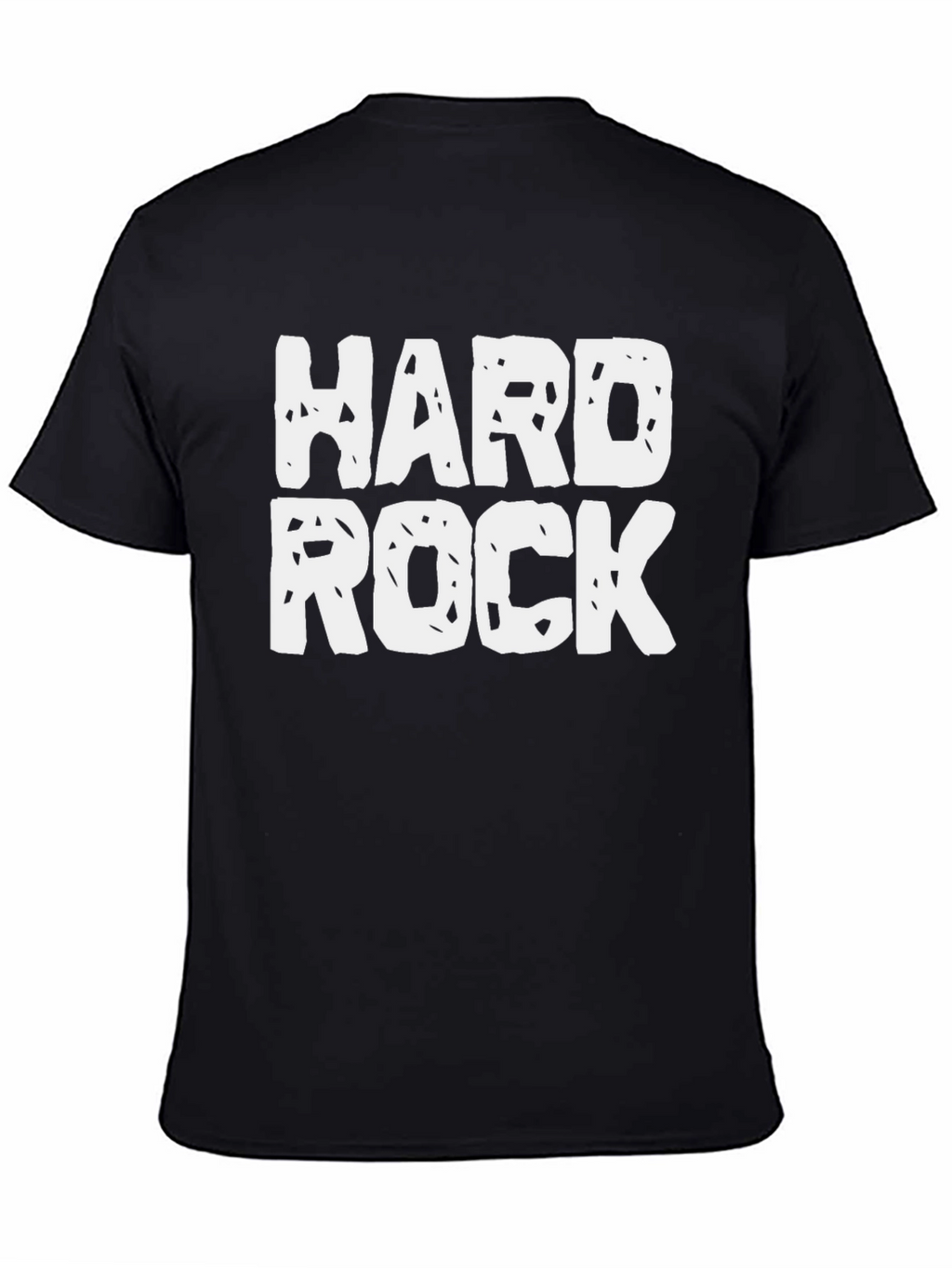 Hard Rock Graphic Tee - Black Cotton Casual T-Shirt