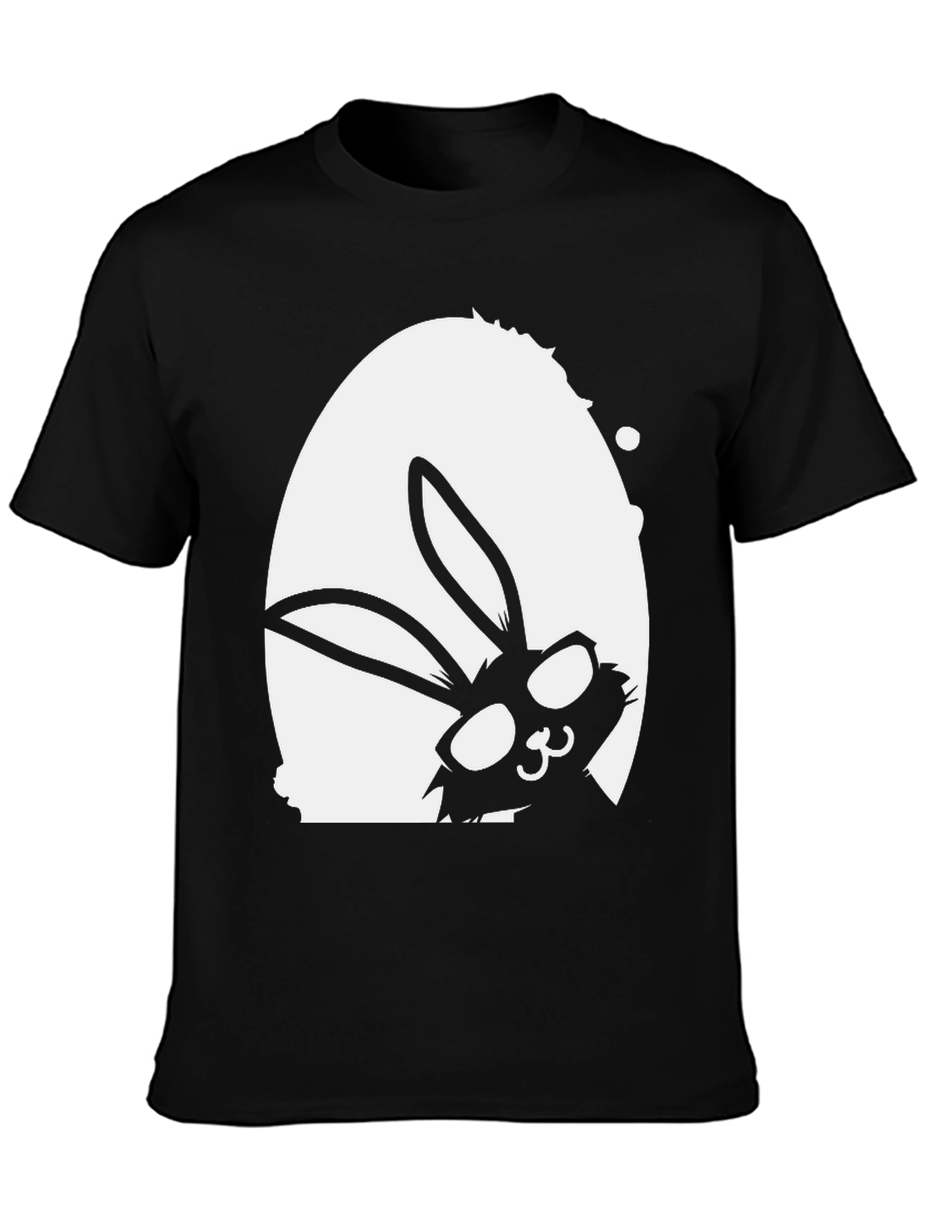 Easter Bunny Egg Black T-Shirt