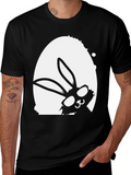 Easter Bunny Egg Black T-Shirt