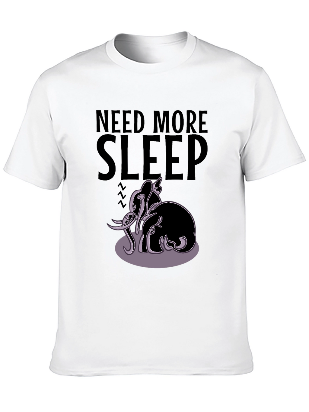 Need More Sleep Elephant Graphic Tee