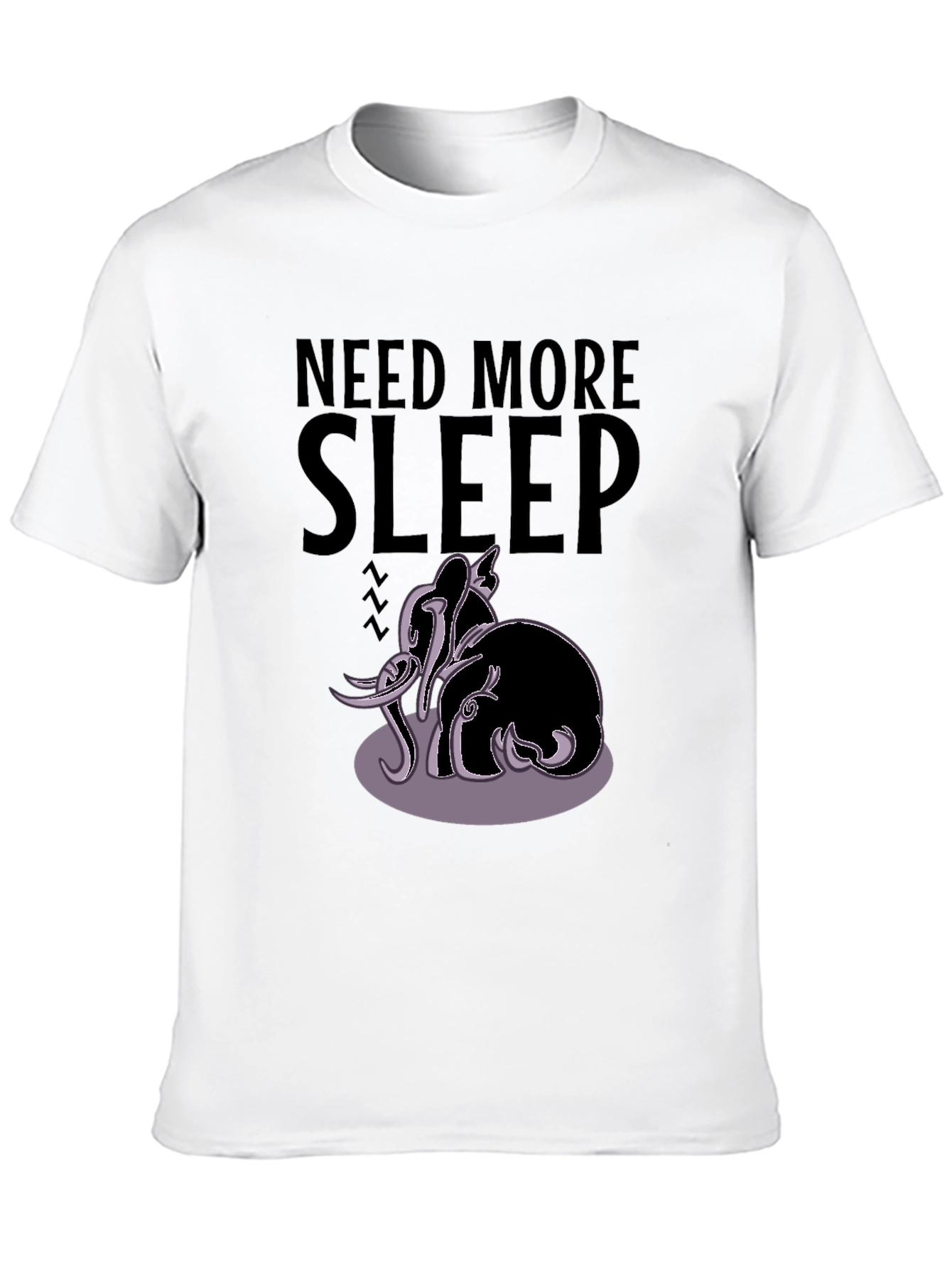 Need More Sleep Elephant Graphic Tee
