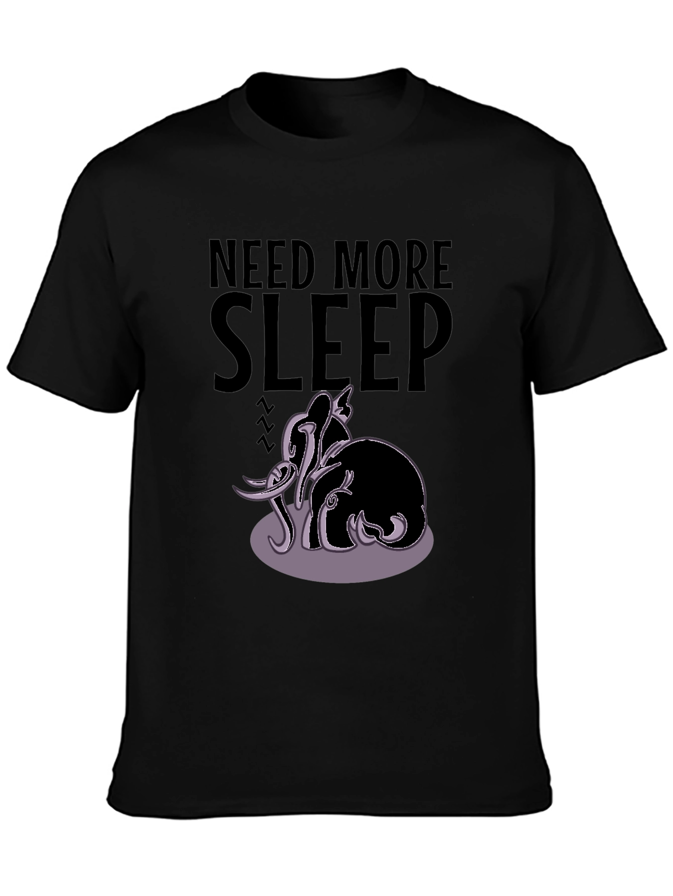 Need More Sleep Elephant Graphic Tee