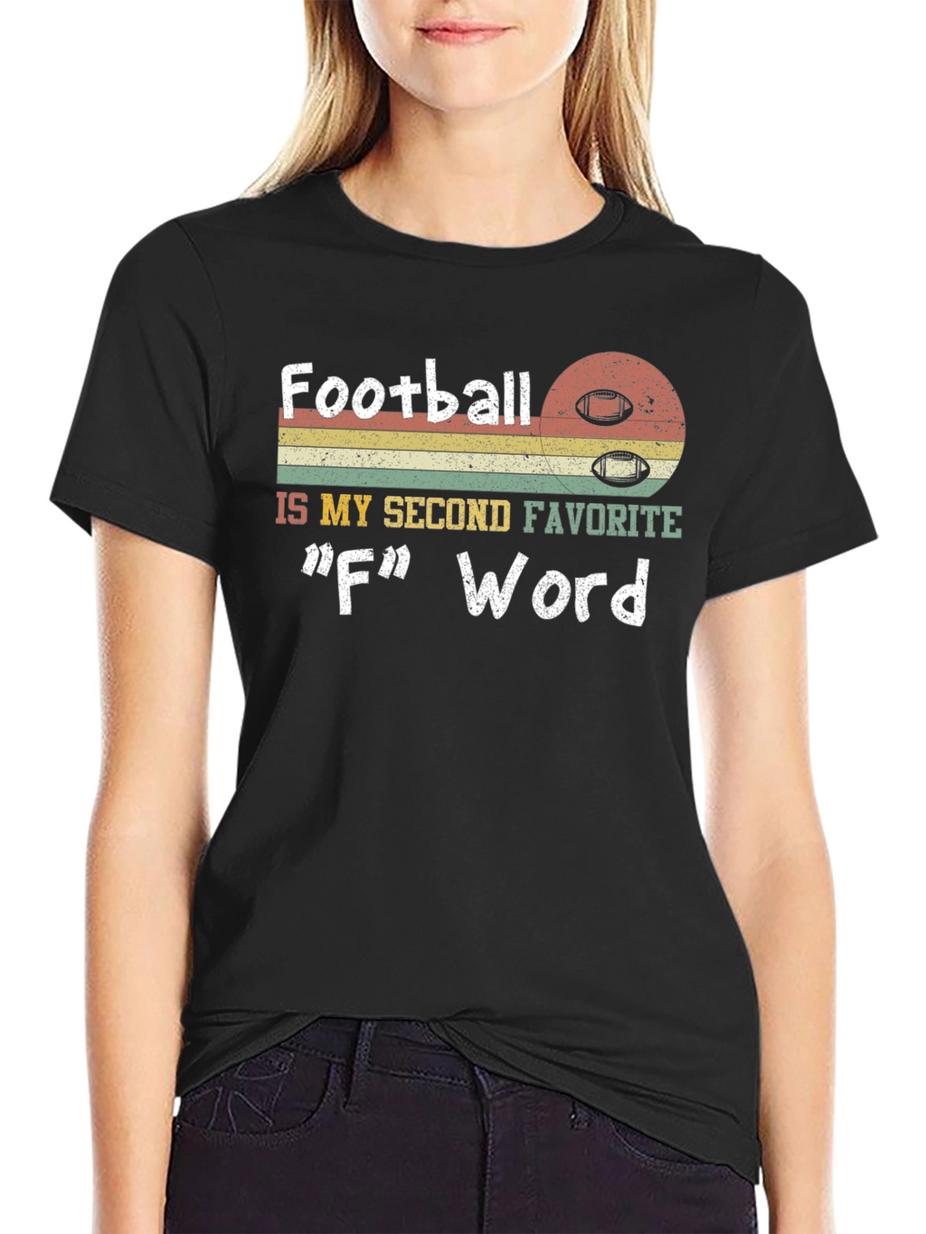 Funny Football F Word Graphic T-Shirt