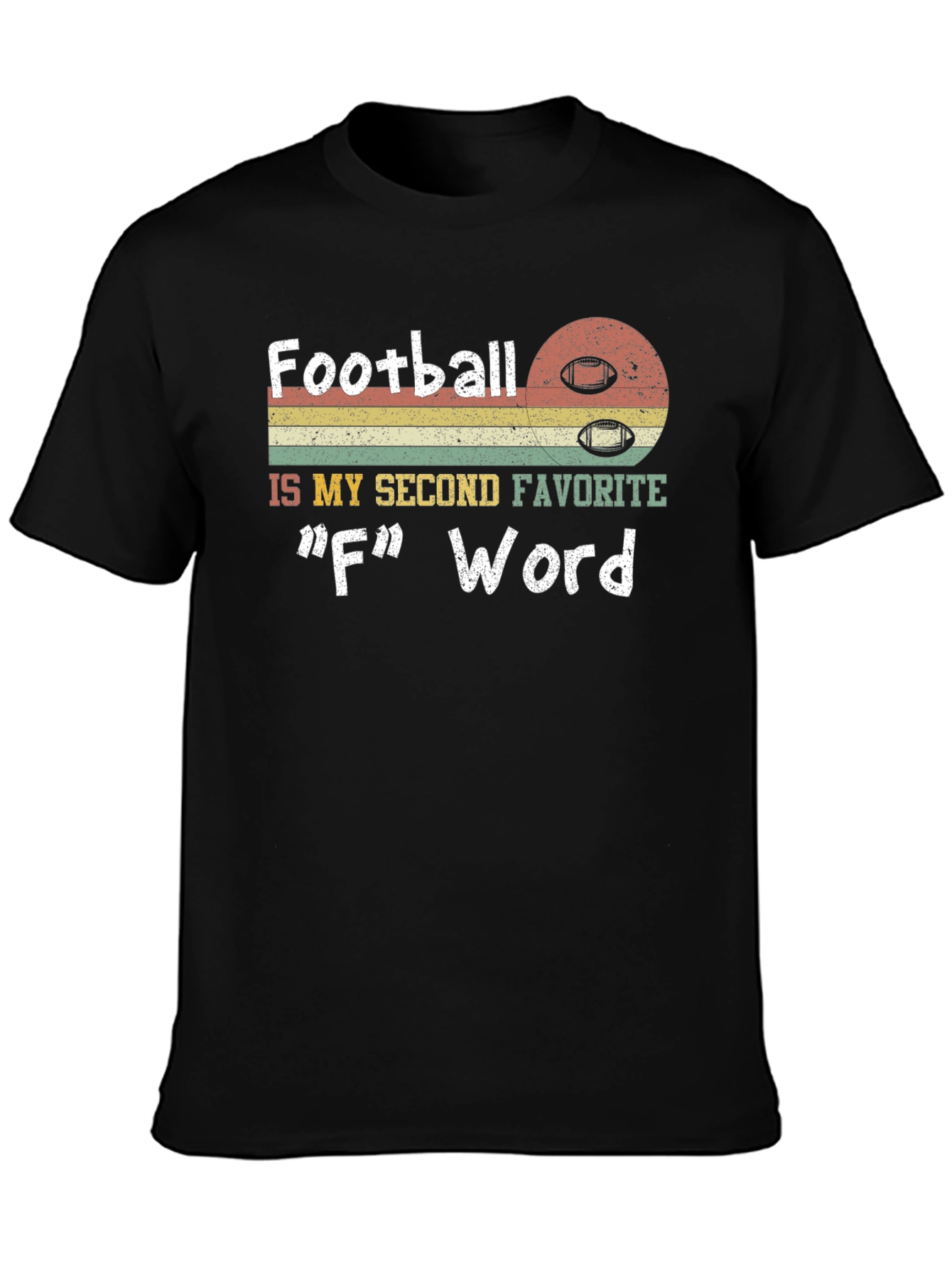 Funny Football F Word Graphic T-Shirt