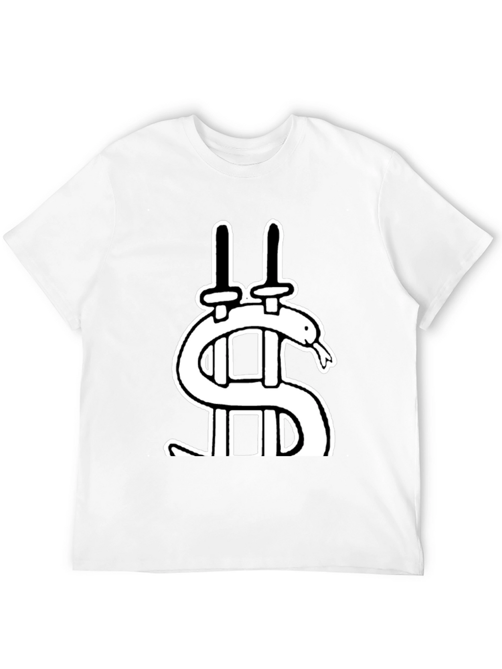 Dollar Snake Swords Black T-Shirt