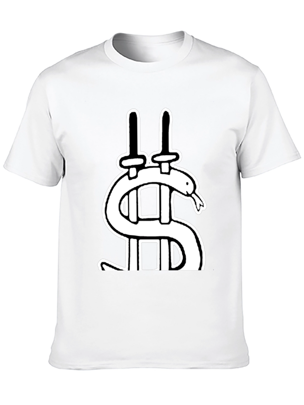 Dollar Snake Swords Black T-Shirt