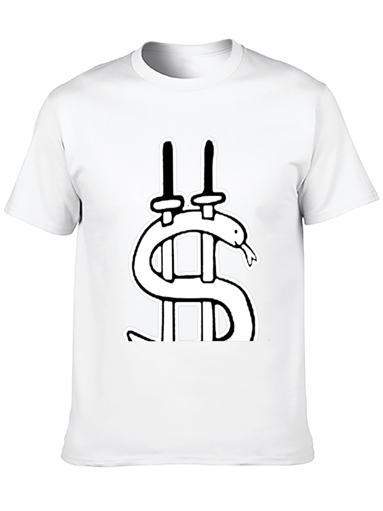 Dollar Snake Swords Black T-Shirt