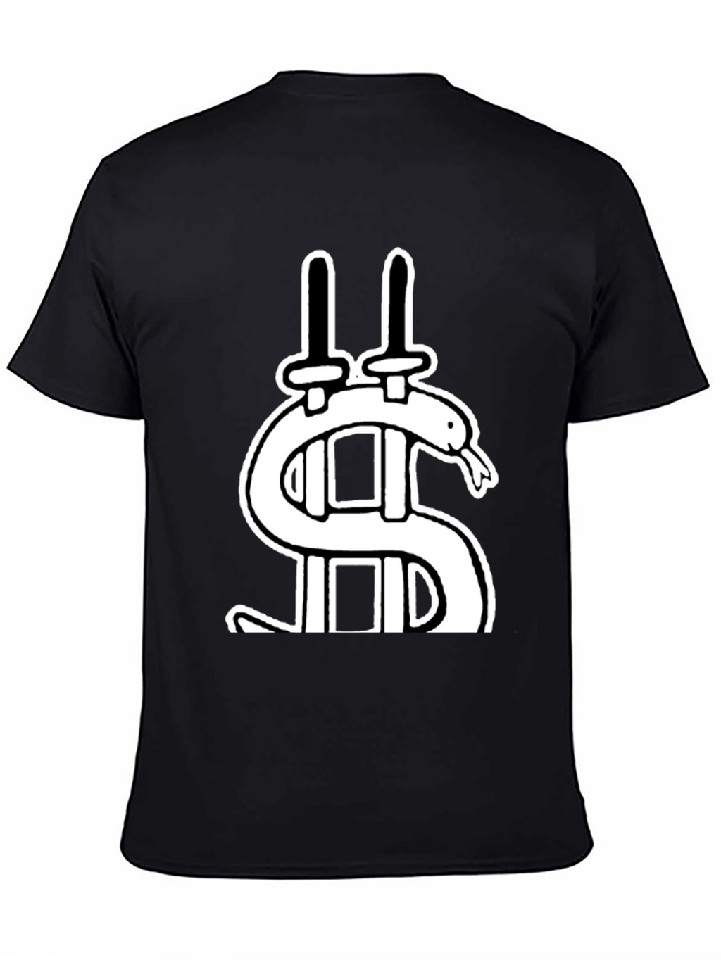 Dollar Snake Swords Black T-Shirt