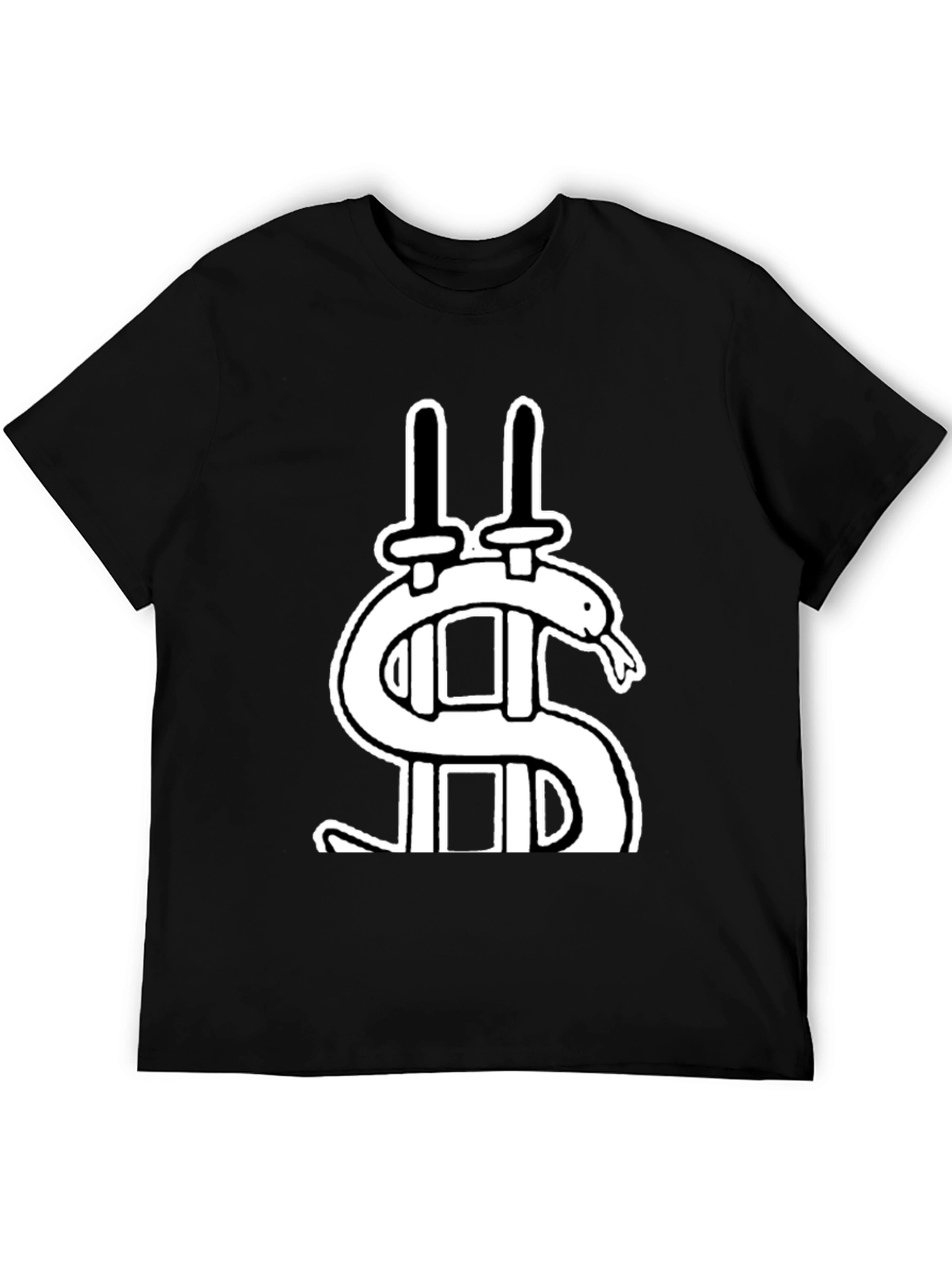 Dollar Snake Swords Black T-Shirt