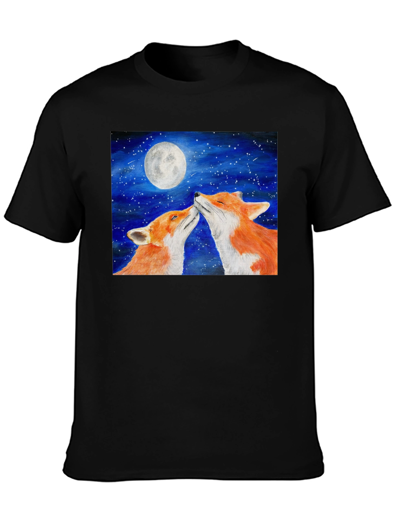 Fox Moon T-Shirt - Lovers Under the Stars