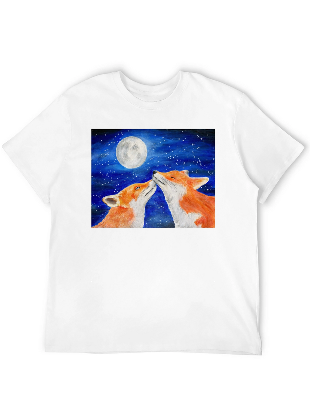 Fox Moon T-Shirt - Lovers Under the Stars