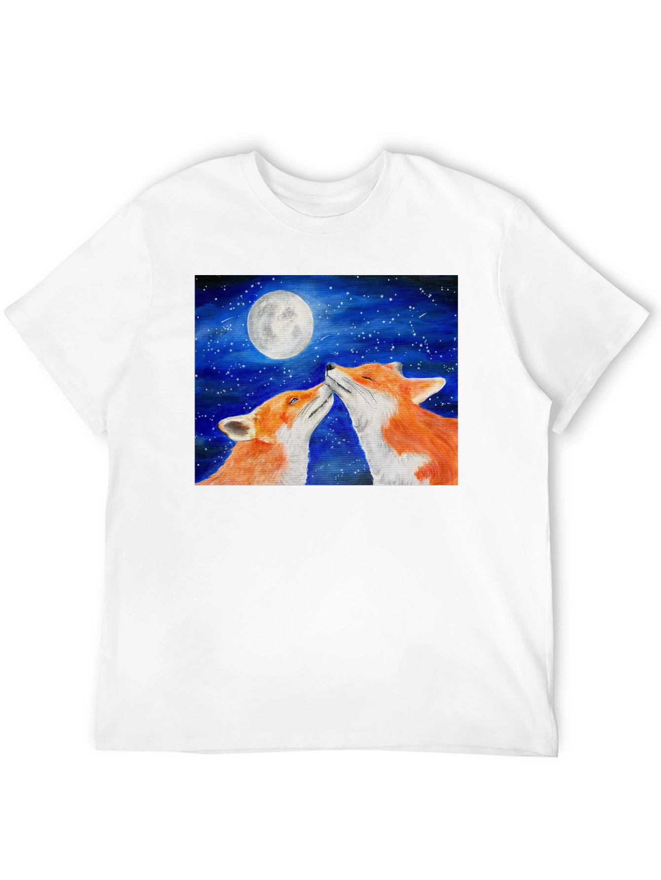 Fox Moon T-Shirt - Lovers Under the Stars