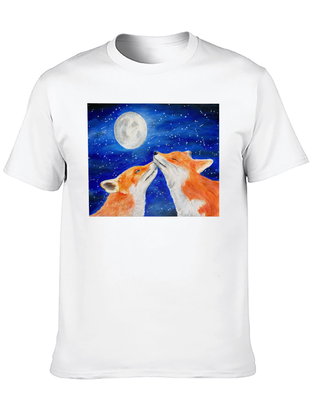 Fox Moon T-Shirt - Lovers Under the Stars