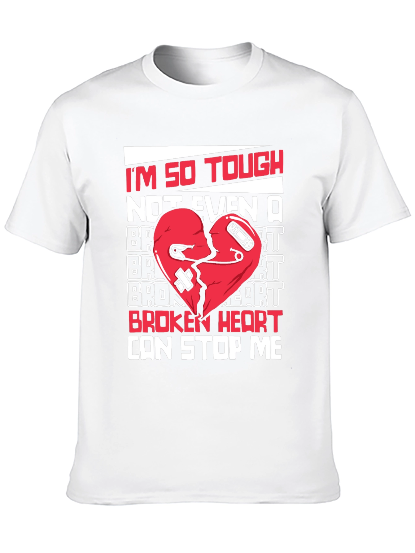 Tough Heart Graphic Tee - Cant Stop Me