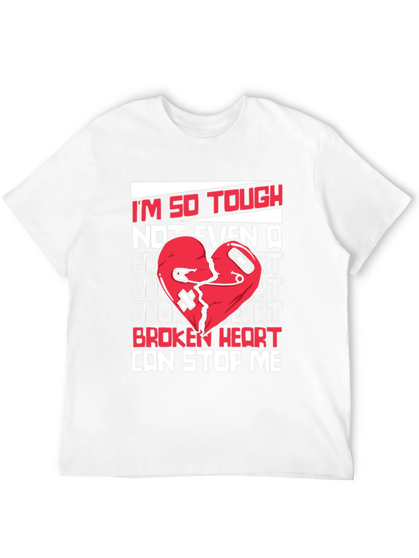 Tough Heart Graphic Tee - Cant Stop Me