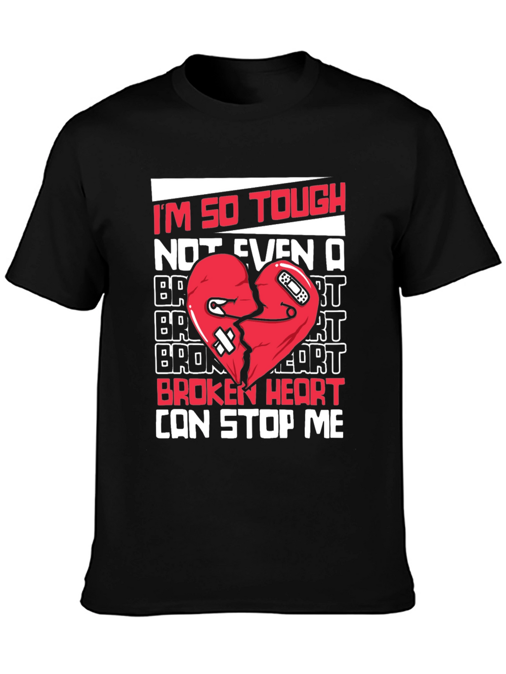 Tough Heart Graphic Tee - Cant Stop Me