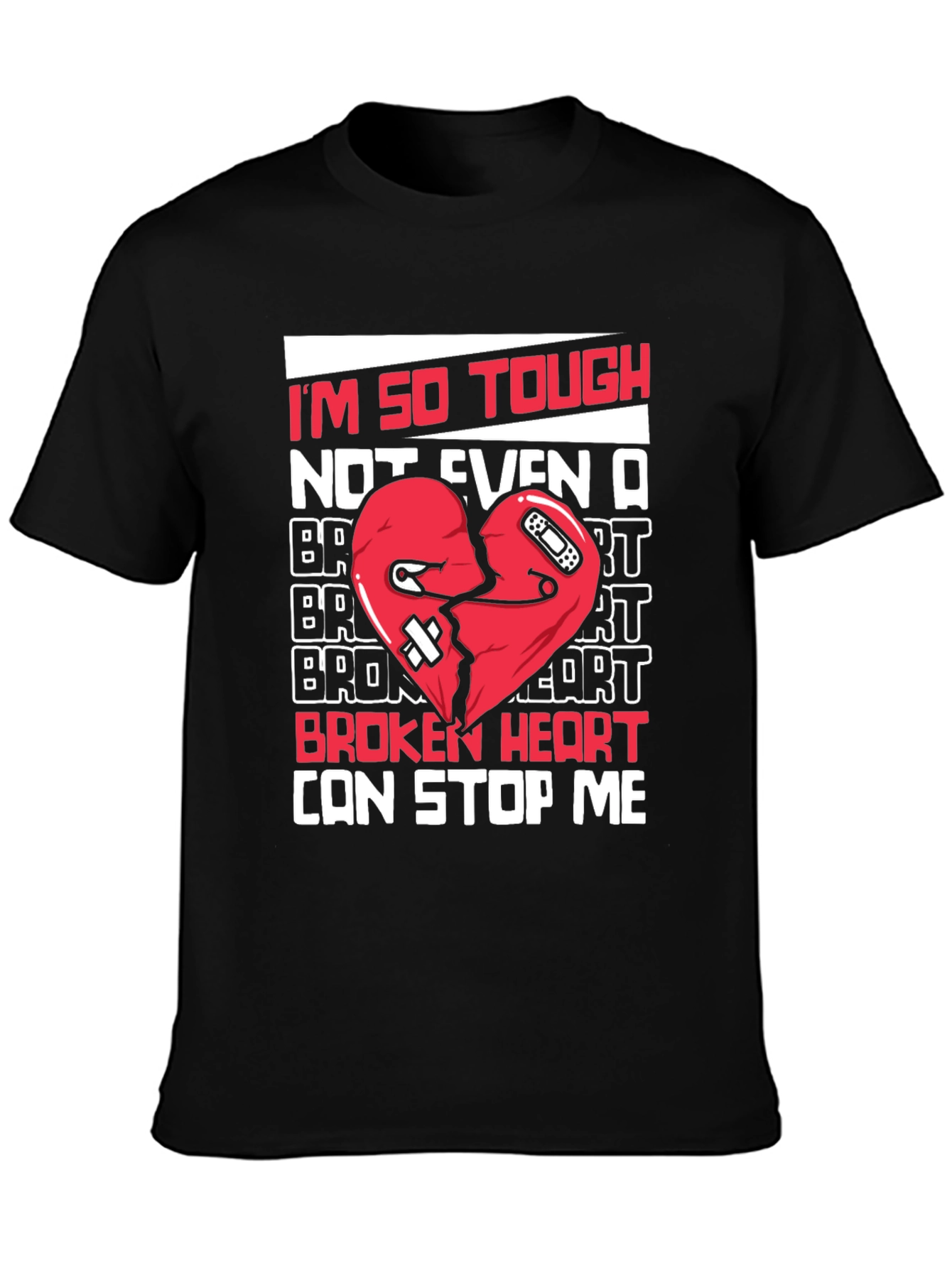 Tough Heart Graphic Tee - Cant Stop Me