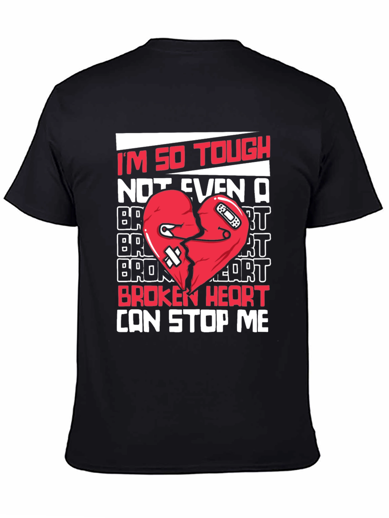 Tough Heart Graphic Tee - Cant Stop Me