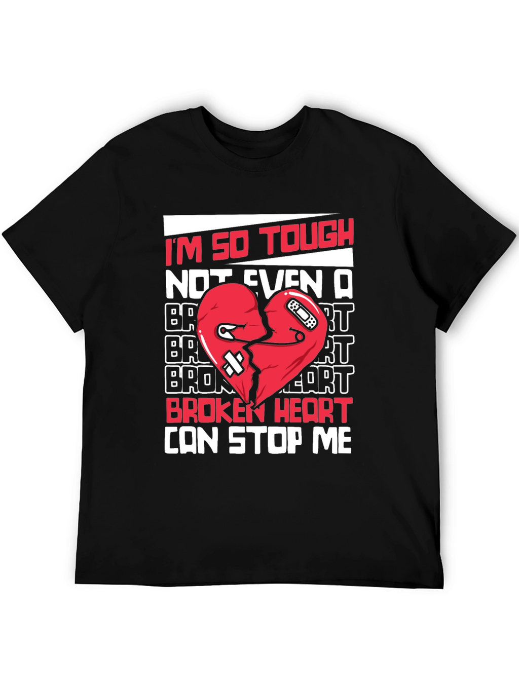 Tough Heart Graphic Tee - Cant Stop Me