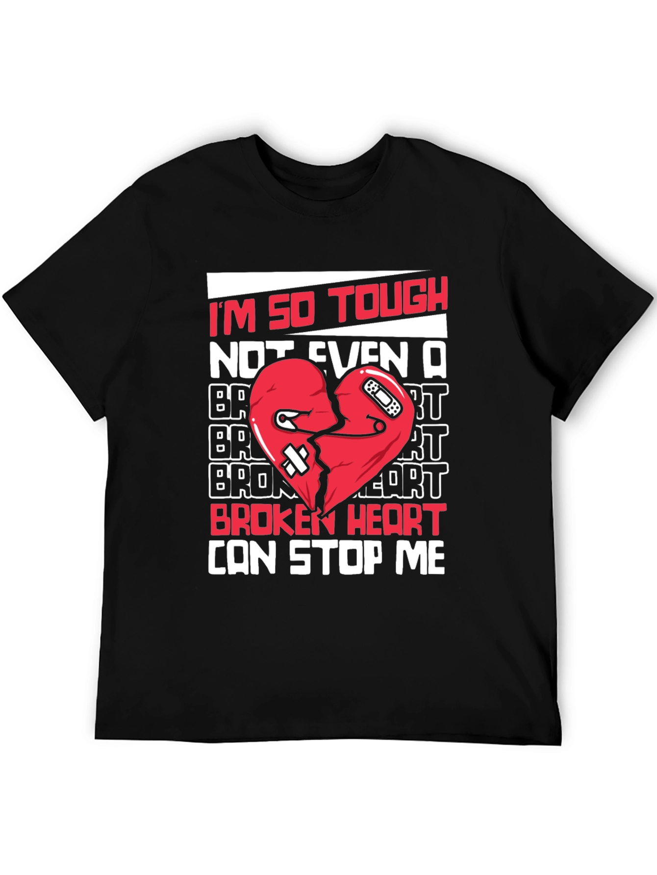 Tough Heart Graphic Tee - Cant Stop Me