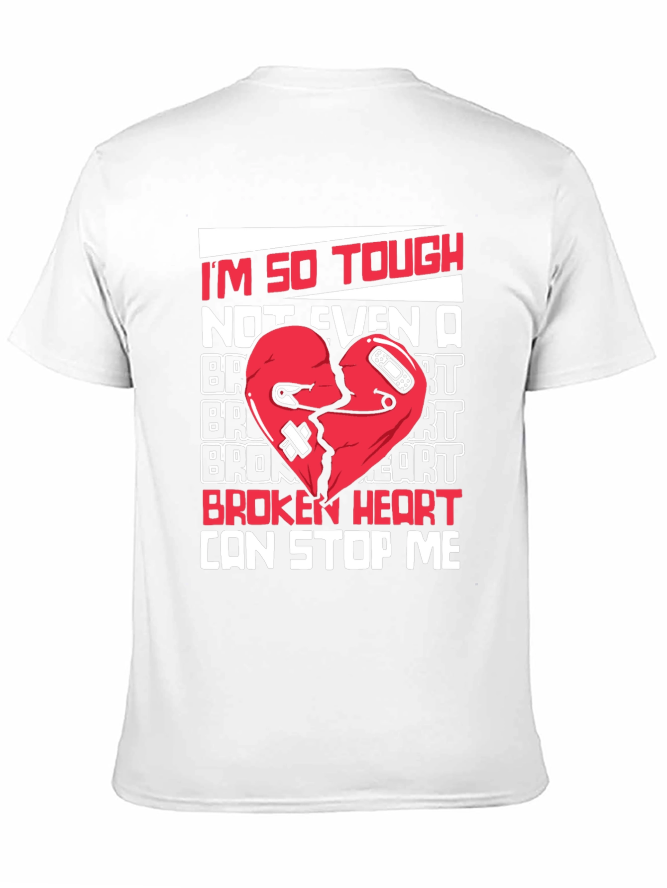 Tough Heart Graphic Tee - Cant Stop Me