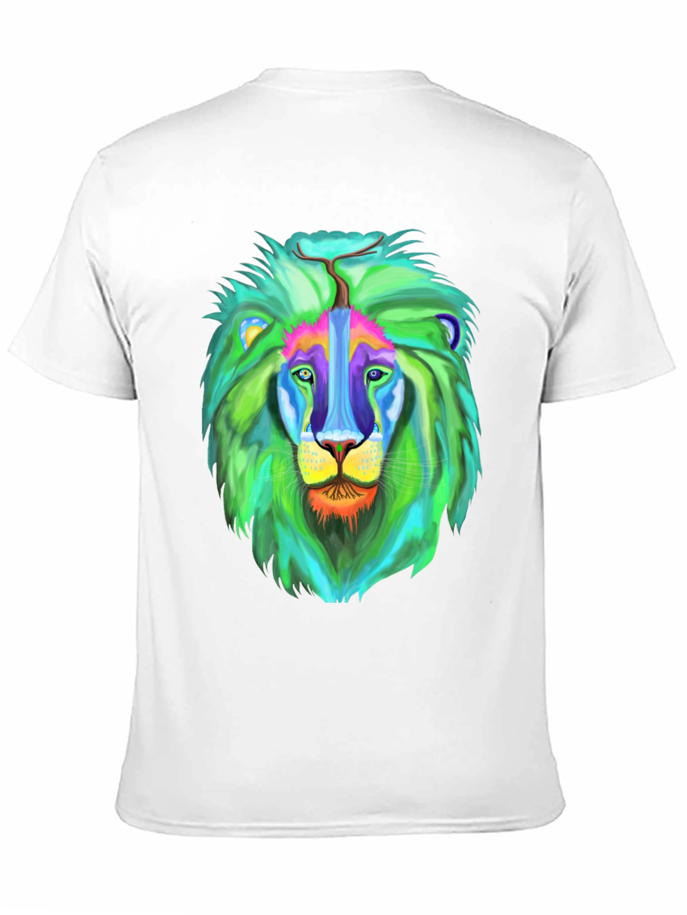 Vibrant Lion Graphic T-Shirt - Bold Style