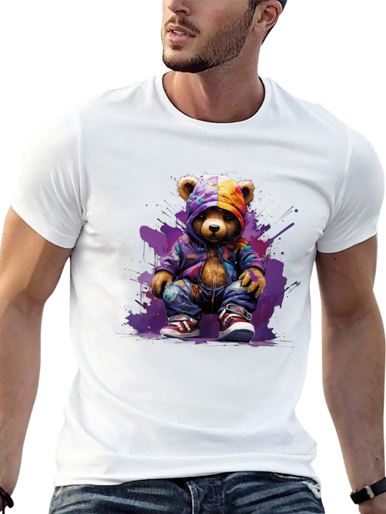 Urban Bear Graphic Tee - Street Style Cool
