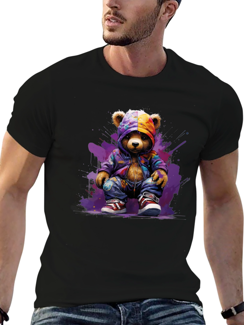 Urban Bear Graphic Tee - Street Style Cool