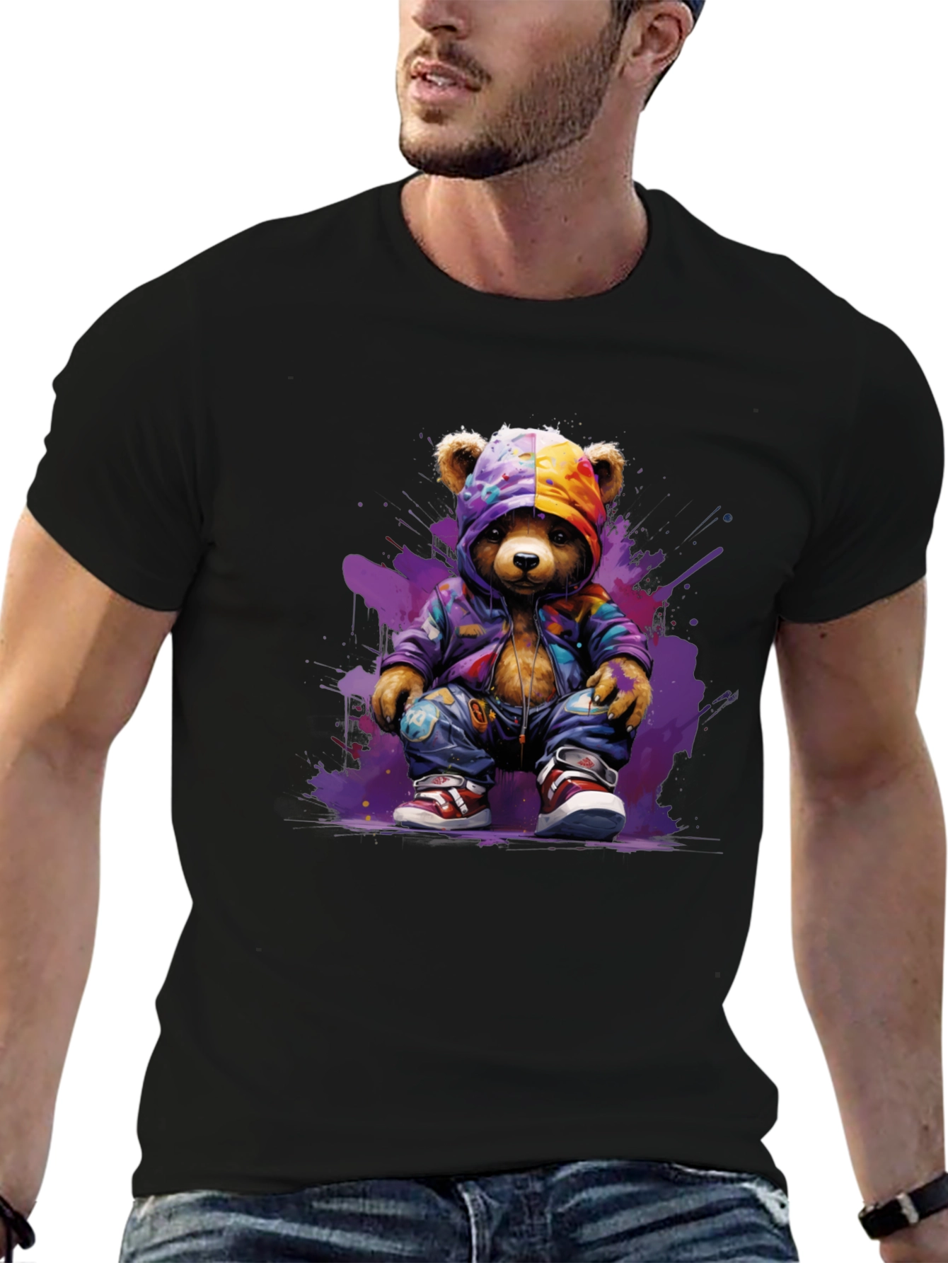Urban Bear Graphic Tee - Street Style Cool