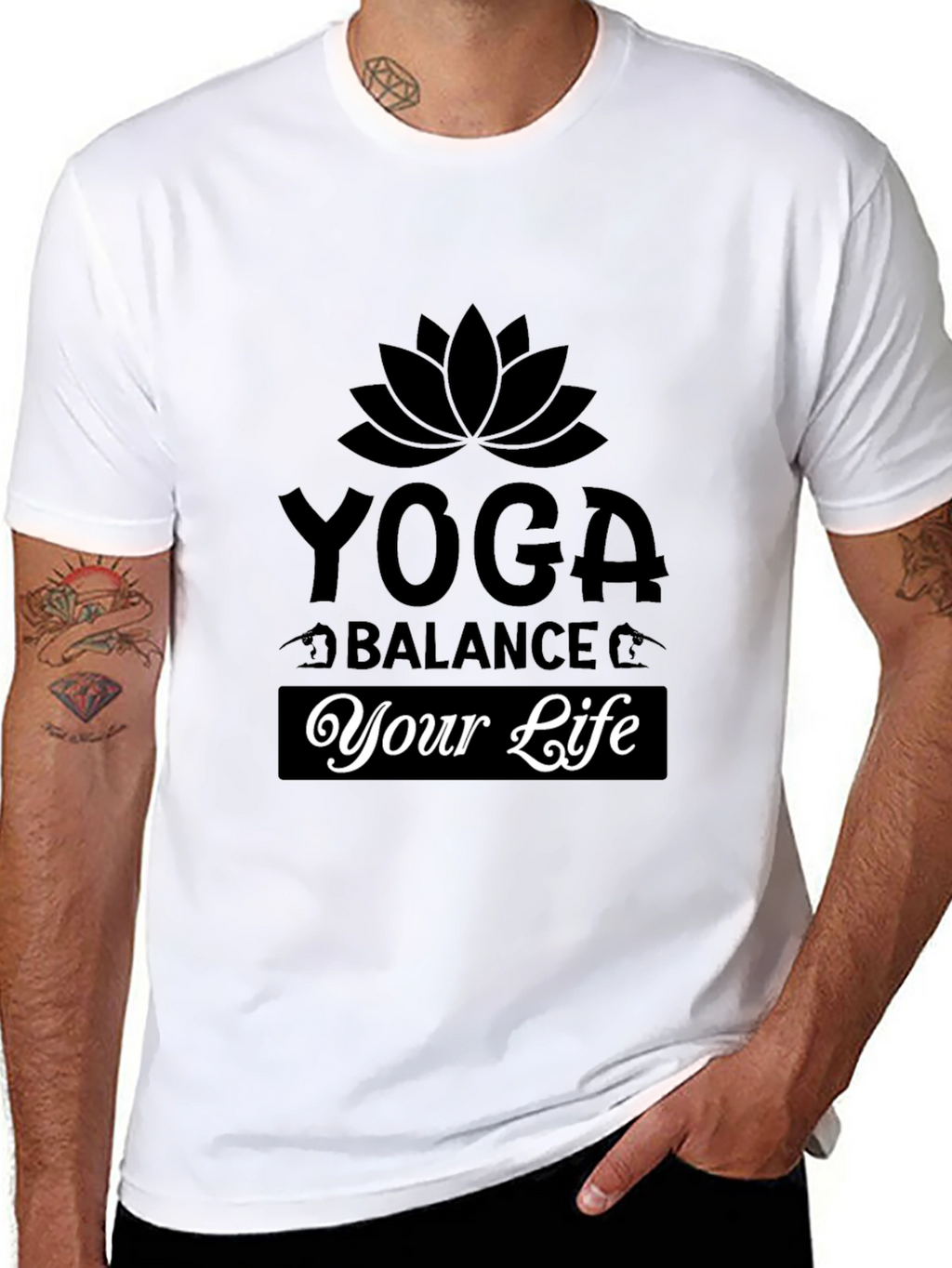 Yoga Balance Your Life Graphic T-Shirt