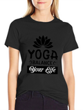 Yoga Balance Your Life Graphic T-Shirt
