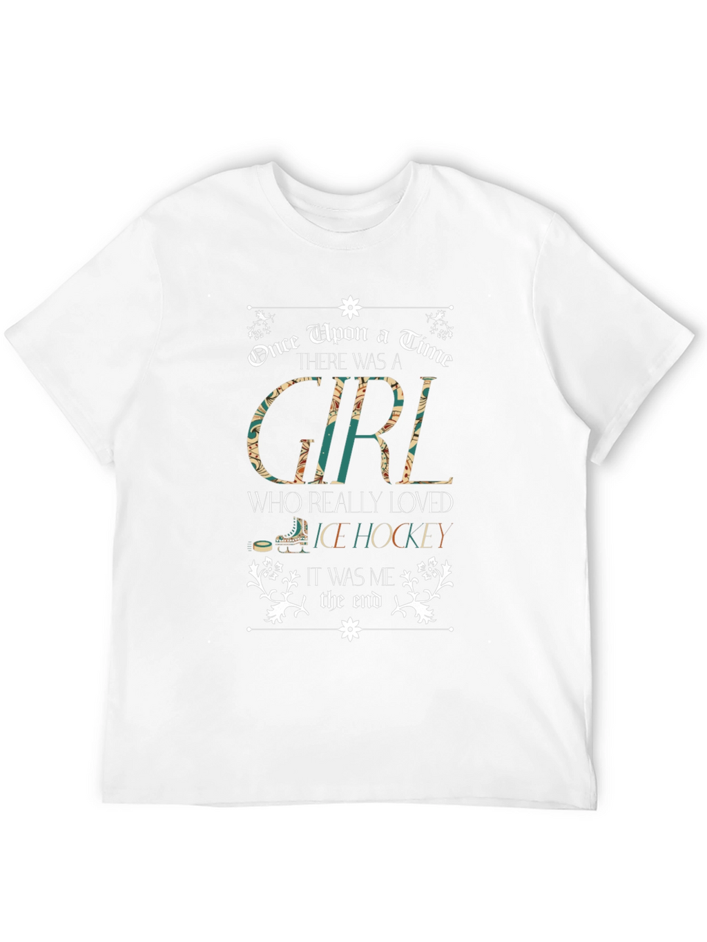 Girl Who Loves Ice Hockey T-Shirt