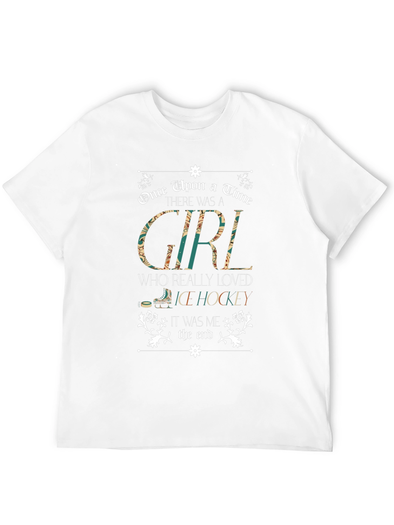 Girl Who Loves Ice Hockey T-Shirt