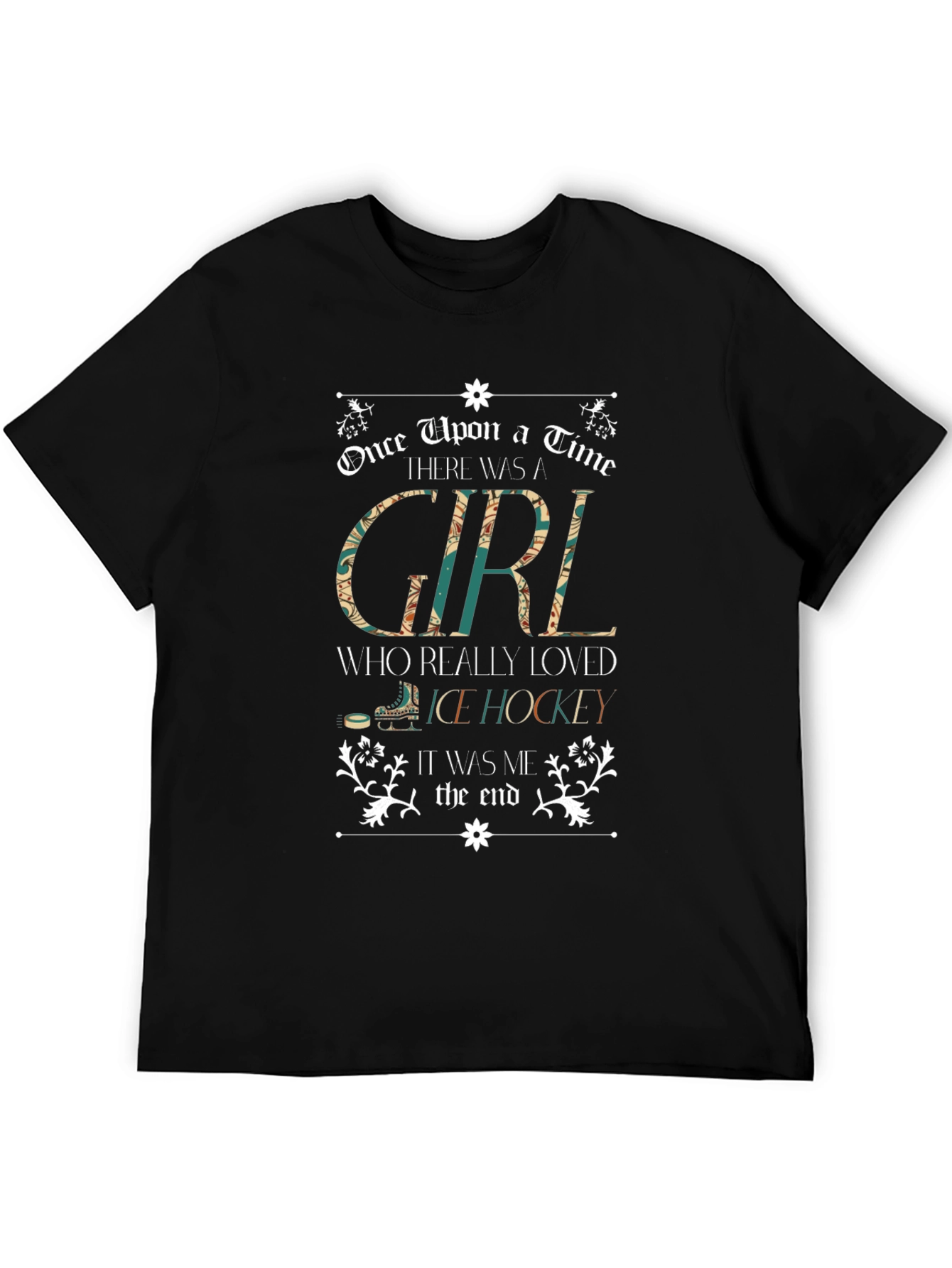 Girl Who Loves Ice Hockey T-Shirt